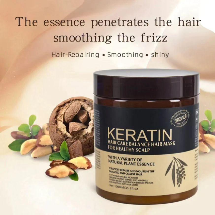Premium Keratin Hair Mask 500ml for Damaged Hair Repair