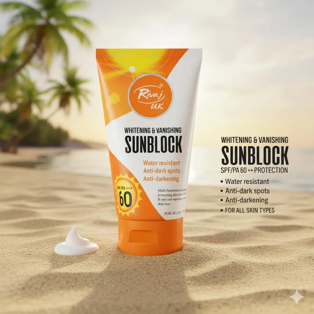 Whitening Sunblock SPF 60 for All Skin Types