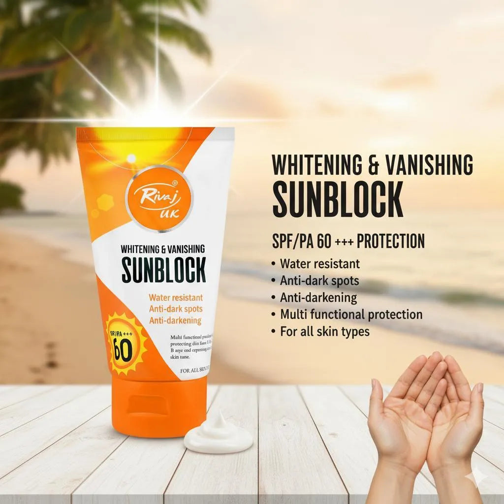 Whitening Sunblock SPF 60 for All Skin Types