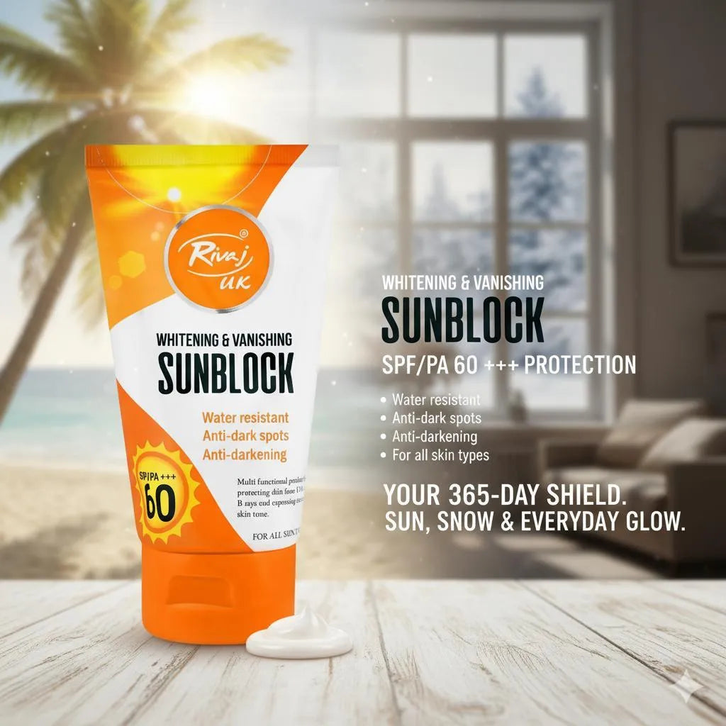 Whitening Sunblock SPF 60 for All Skin Types