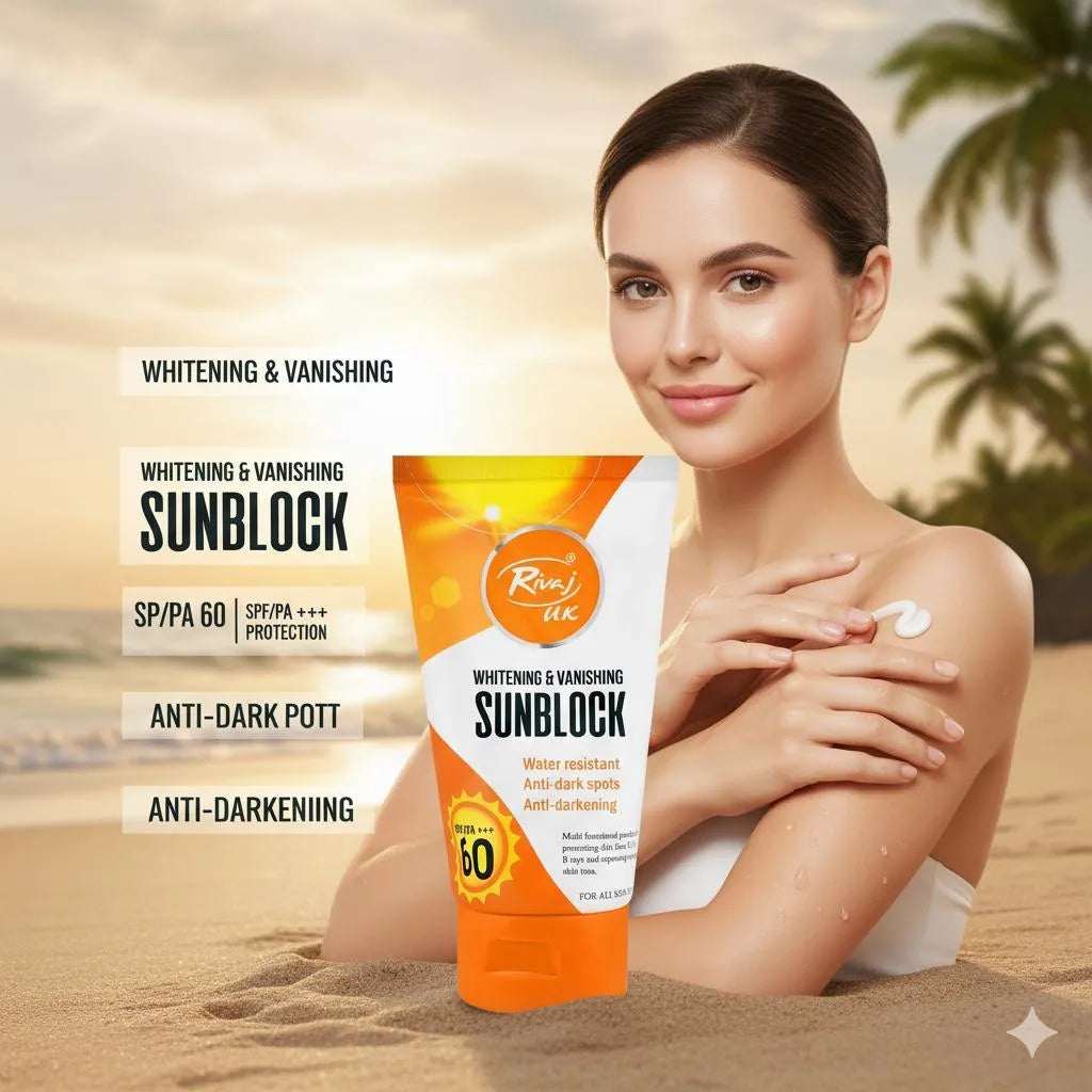 Whitening Sunblock SPF 60 for All Skin Types