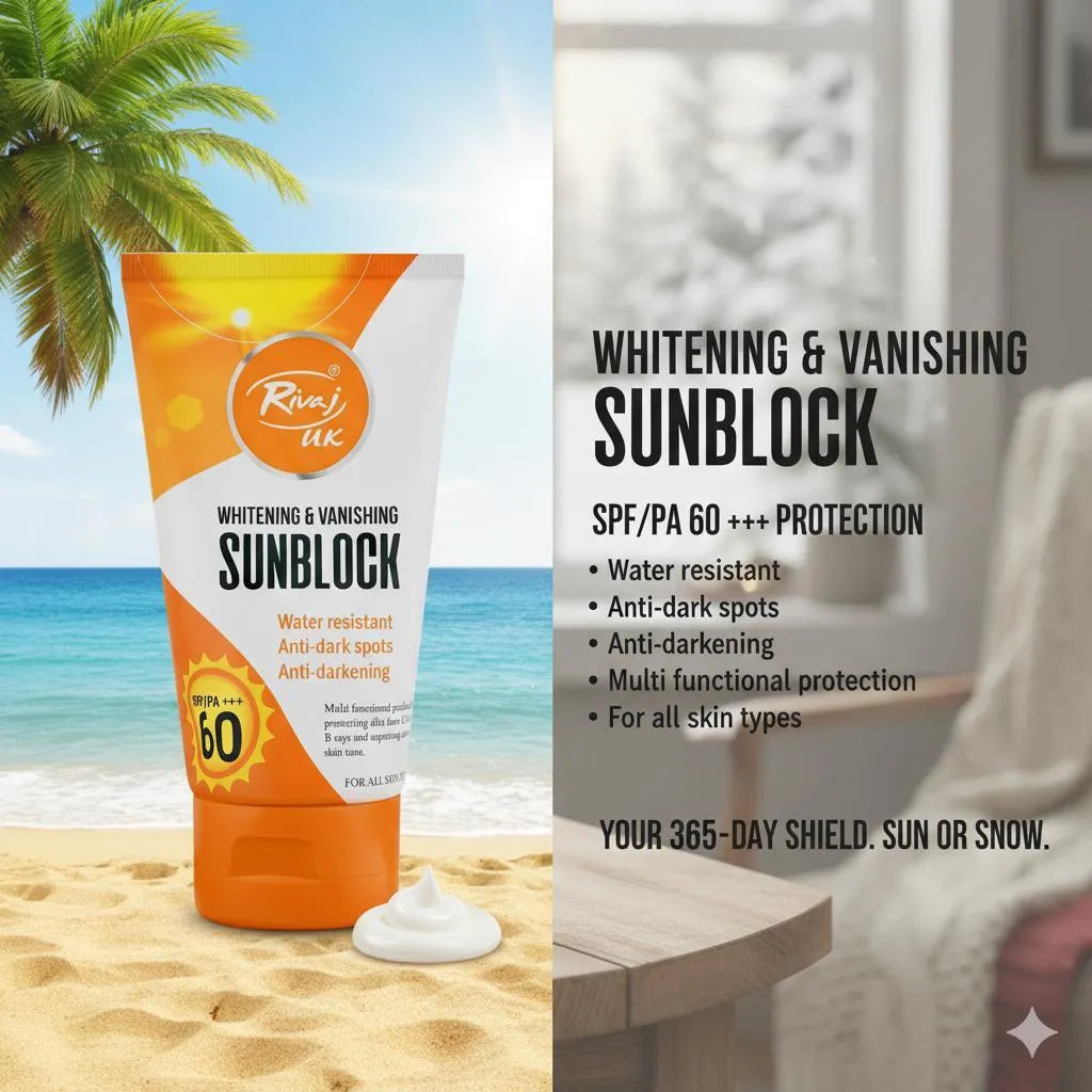 Whitening Sunblock SPF 60 for All Skin Types