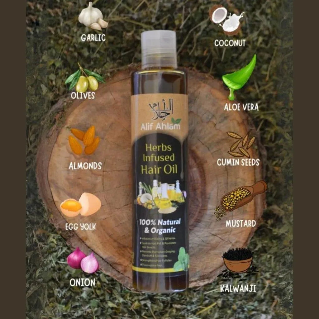 Herbs Infused Hair Oil for Damaged Hair Anti Fall