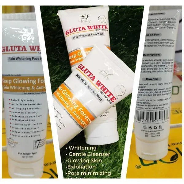 Gluta White Face Wash for Oily Skin Brightening