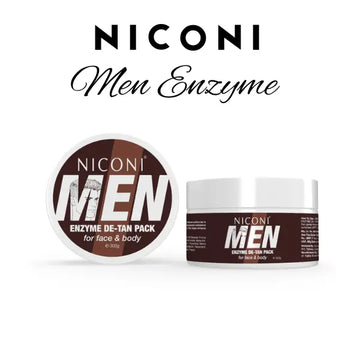 Niconi Men Enzyme De-Tan Pack Whitening Face & Body Scrubbing Gel