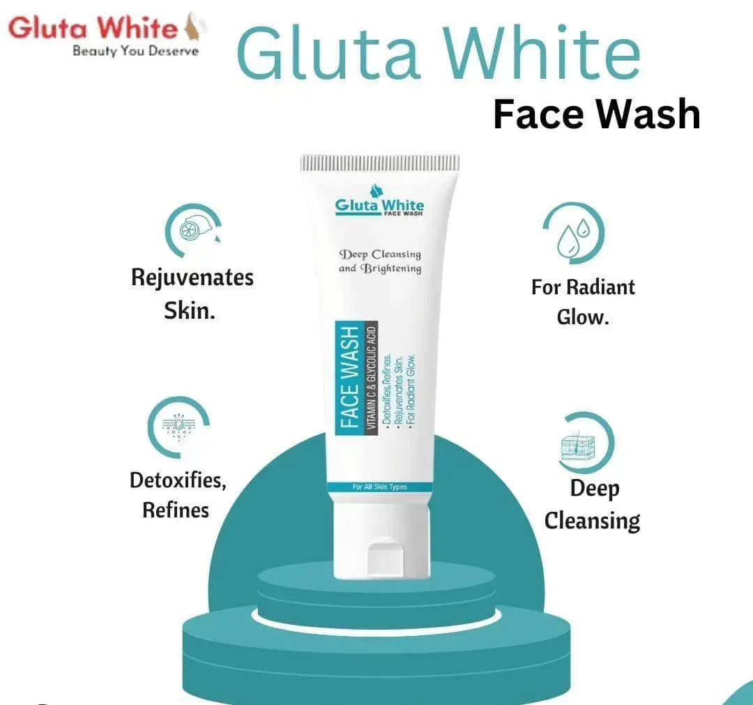 Gluta White Face Wash 100ml Brightening All Skin Types