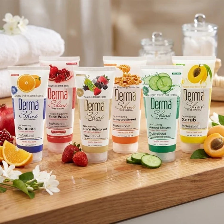 Derma Shine Brightening Facial Kit for All Skin Types – 6-Step Skincare Set (70ml Each)