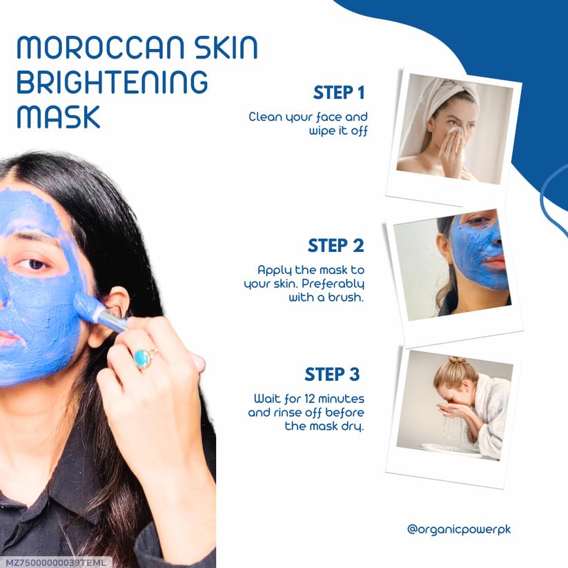 Moroccan Brightening Face Mask Powder for All Skin Types